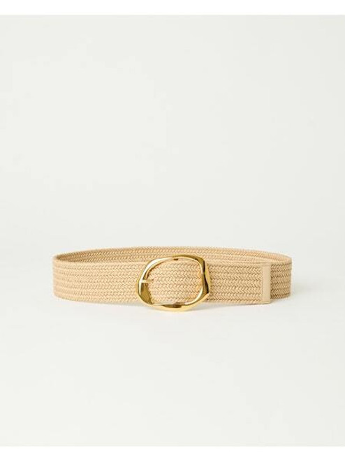 Edmond Linen Belt - Champagne Gold